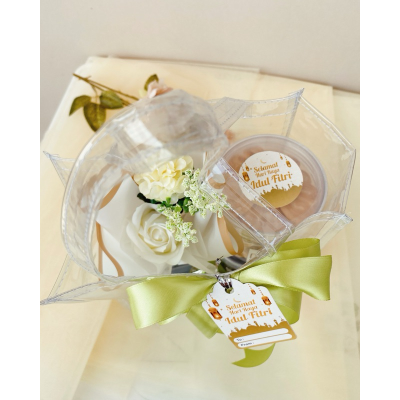 

Hampers Lebaran Idul Fitri isi Buket Bunga 3 Jar Cookies