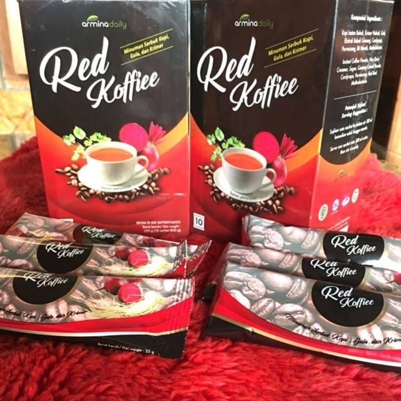 

Red Koffiee Kemasan 1 Sachet Red Coffee Kopi Merah Herbal Kopi Stamina Original