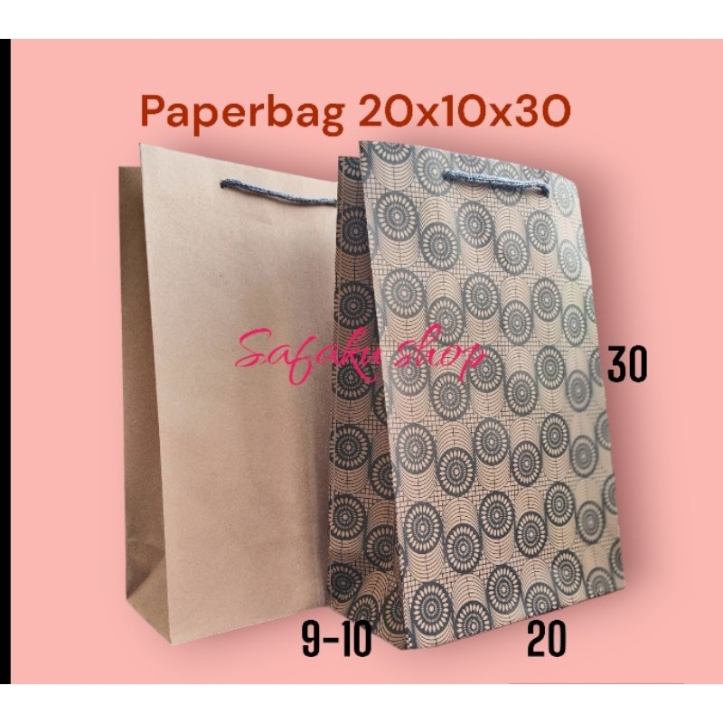 

PAPERBAG murah berkualitas ukuran 20x9-10x30 ( SARUNG)