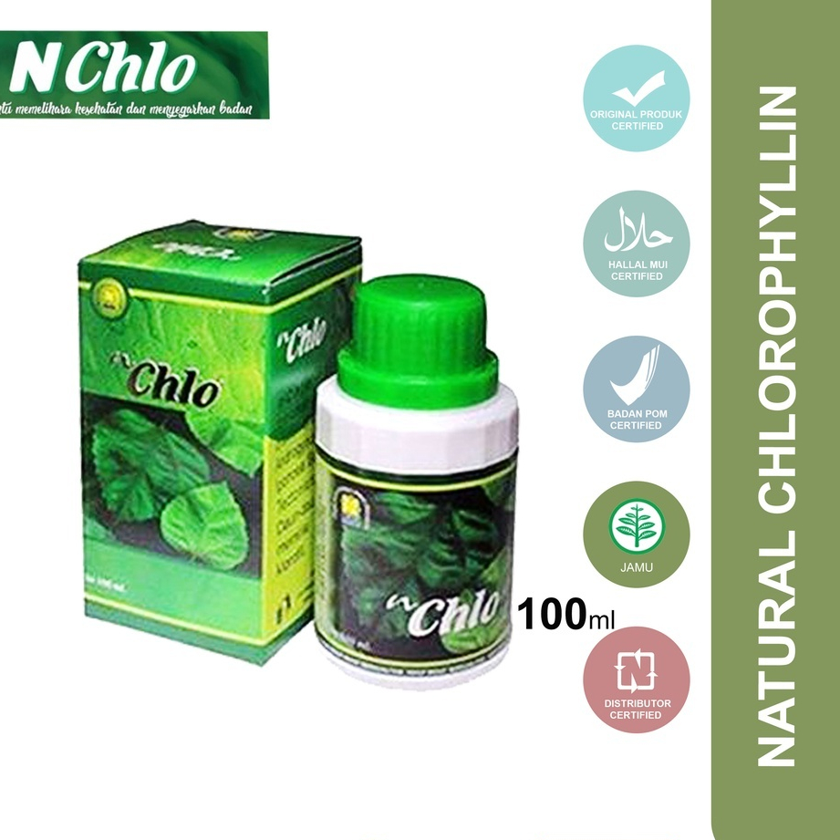 N'chlo Nasa Natural Chlorophyllin Nasa Anti Oksidan Herbal kesehatan, herbal kecanduan roko dan memb