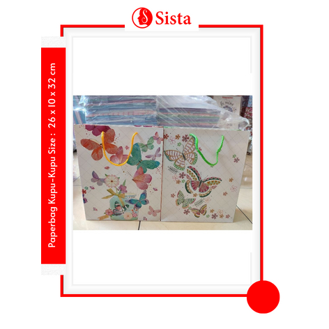 

Paperbag Motif Kupu-Kupu Gemas Hampers Ultah Tas Kado