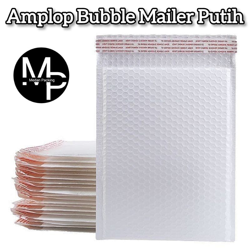 

Amplop Bubble Mailer Putih
