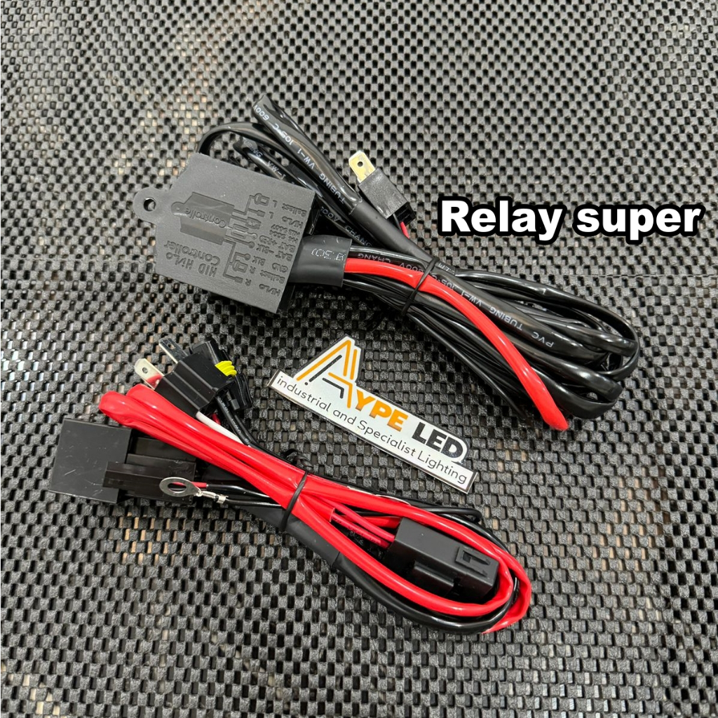 ORIGINAL KABEL RELAY SET H4 SUPER HID BILED PROJIE LED MOTOR MOBIL SUPER KABEL RELAY HID PREMIUM | R
