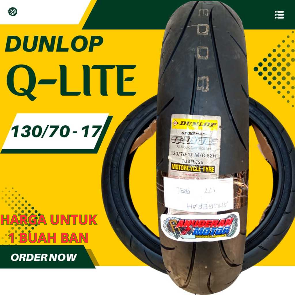 Ban Dunlop Sportmax Qlite 130 70 17 Ban luar motor Tubeless