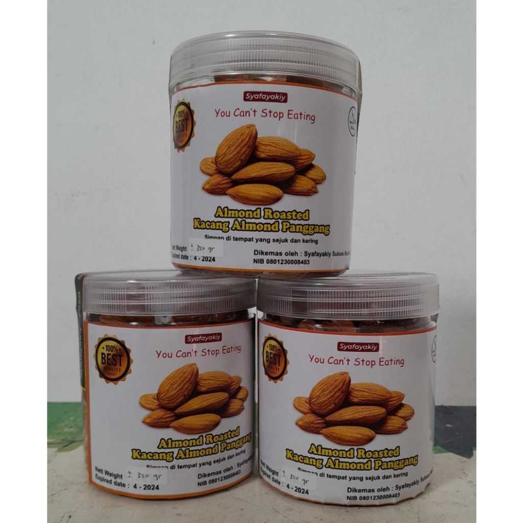 

Kacang Almon Panggang Roasted Almond Kupas Organik Premium Siap Makan