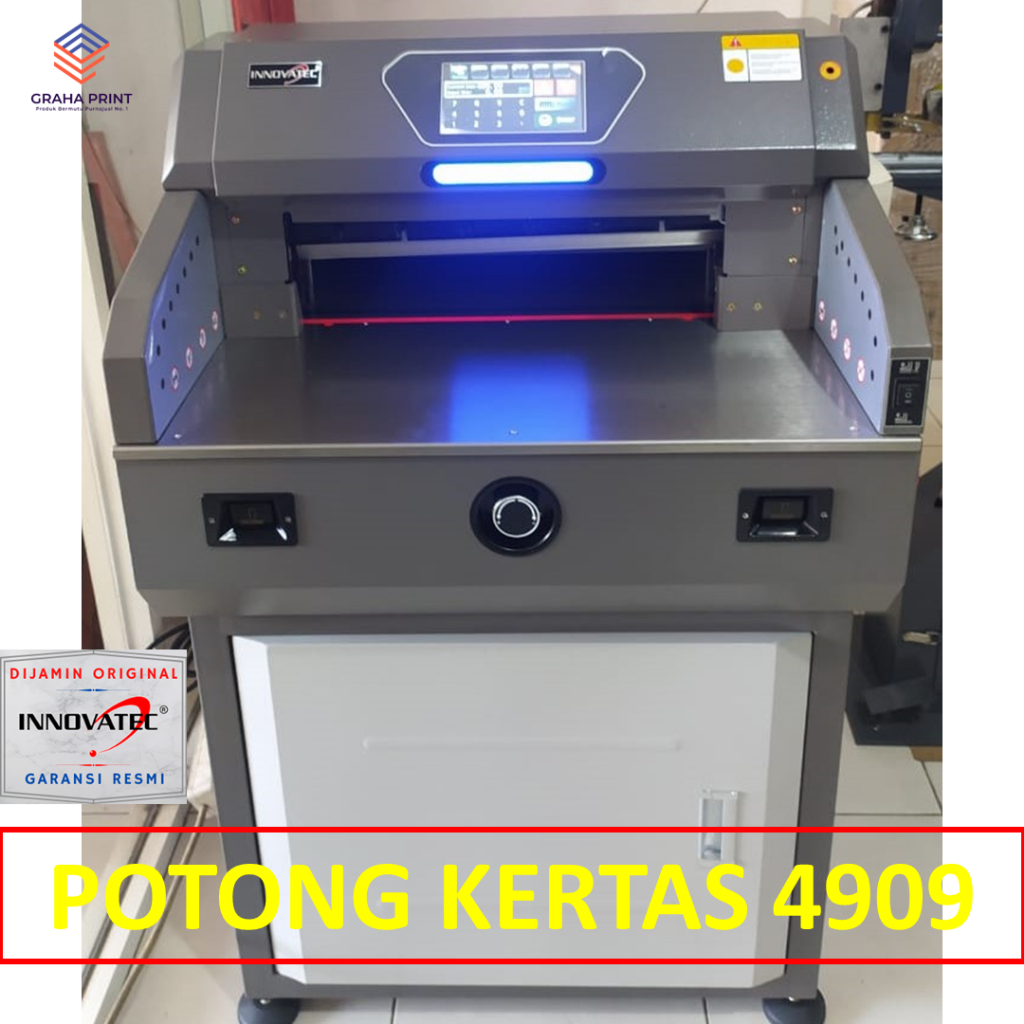 Mesin Pemotong Kertas 4909 INNOVATEC | Alat Potong Kertas Digital Otomatis A3+ Lebar 49 Cm