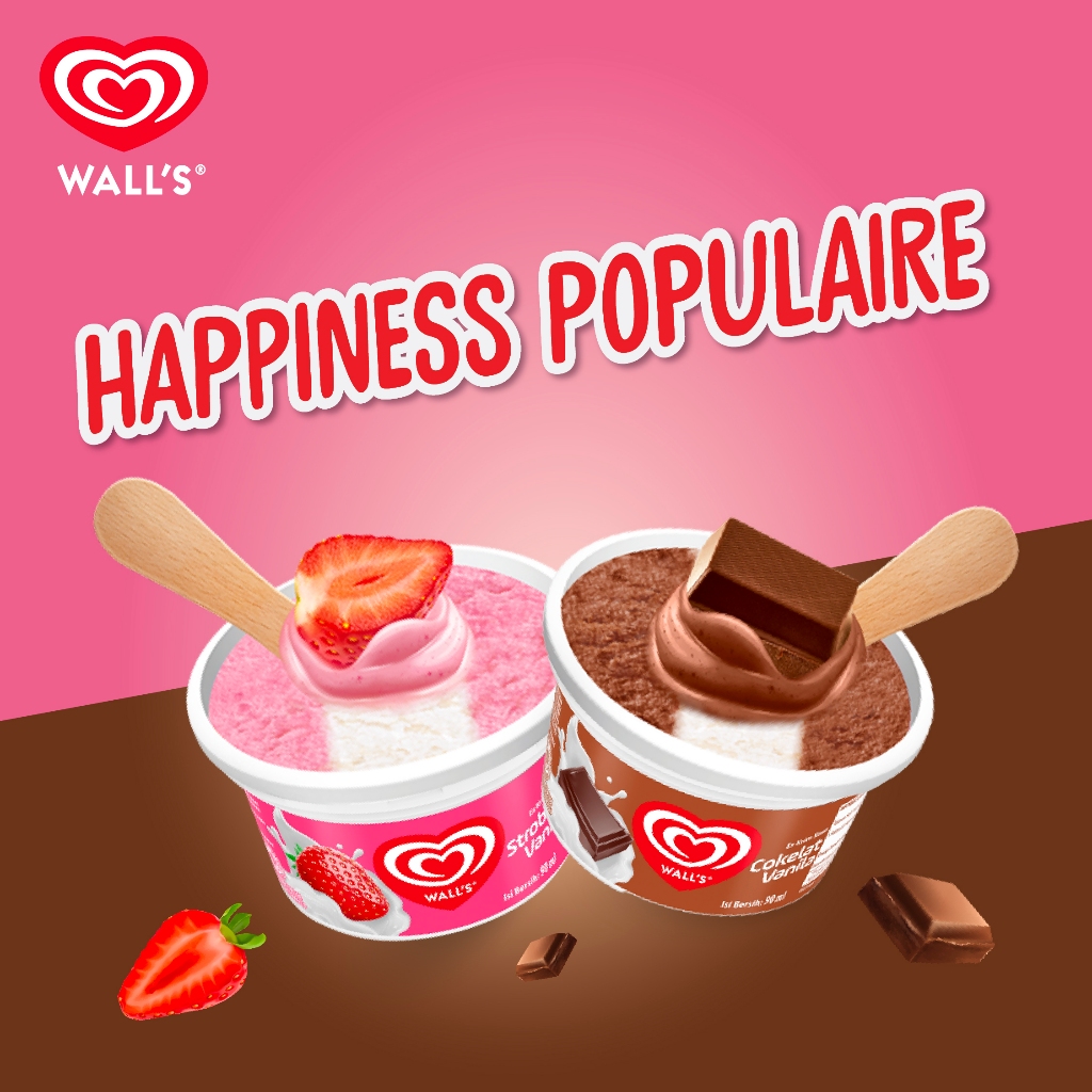 

Happiness Populaire Mix - Es Krim / Ice Cream Wall's