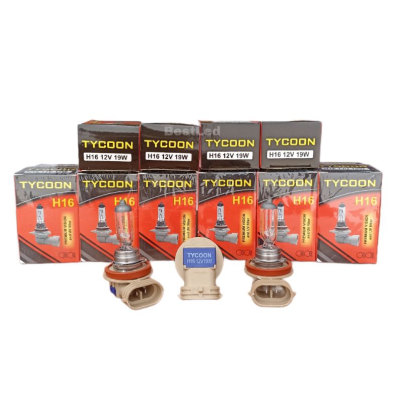 Bohlam Lampu Halogen H16 12V 19Watt Tycoon