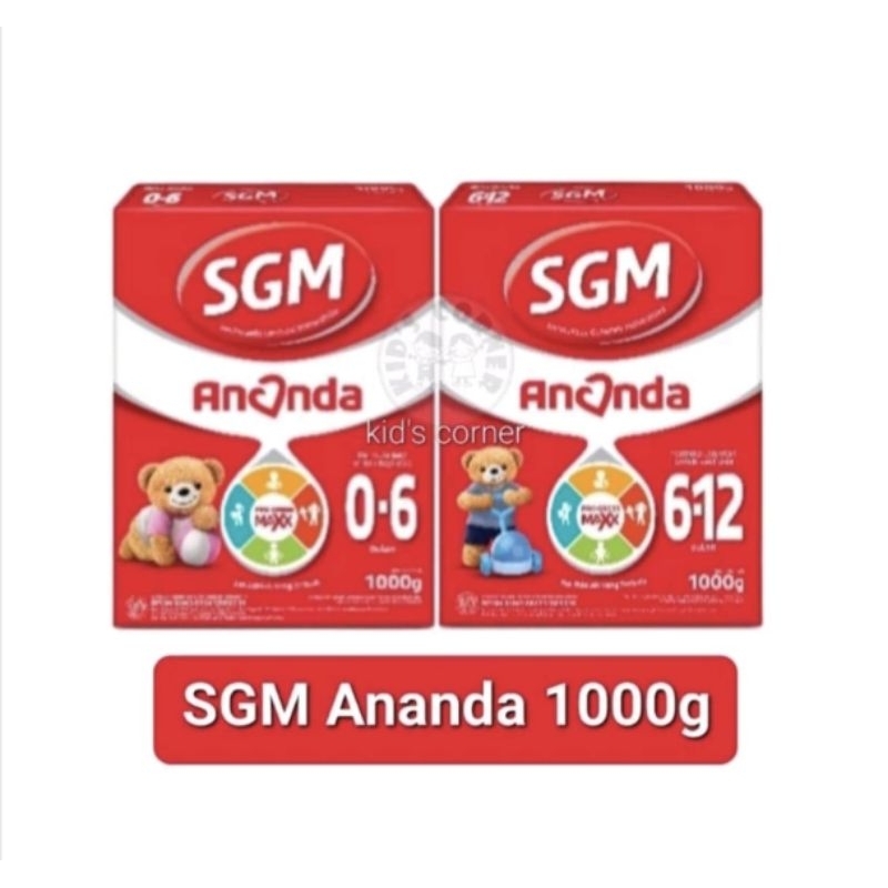 SGM Ananda 0-6 Bulan 1000gr & SGM Ananda 6-12 Bulan 1000gr
