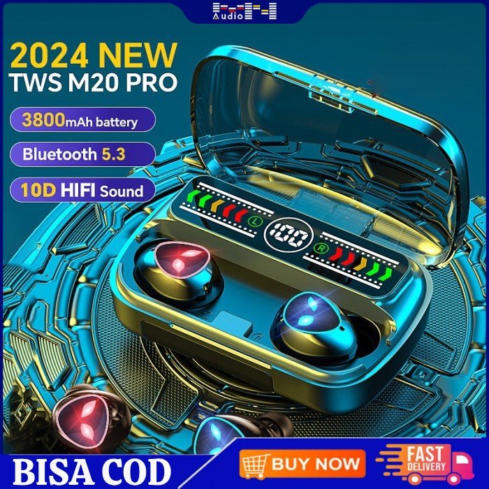 HILP Tws M20 Pro/M10/M19 Wireless Earphone Bluetooth V5.3 Tws Gaming Headset Powerbank