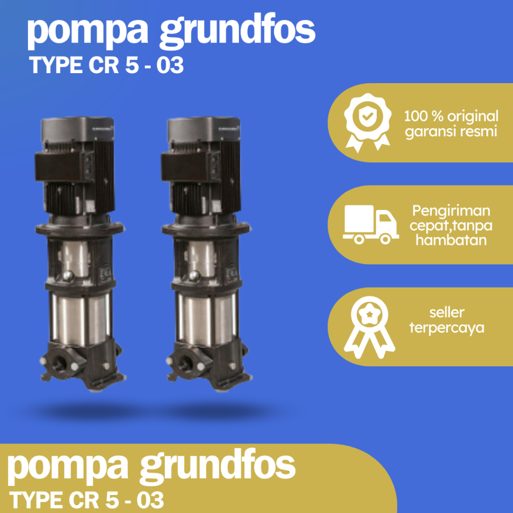 GRUNDFOS CR 5-03,Vertical Multistage Pump,Pompa Transfer,Jockey Pump
