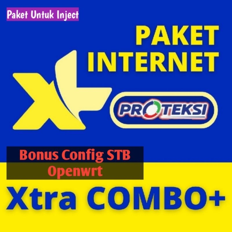Paket Internet XL Combo Plus Proteksi 5GB untuk di inject ( unlimited )