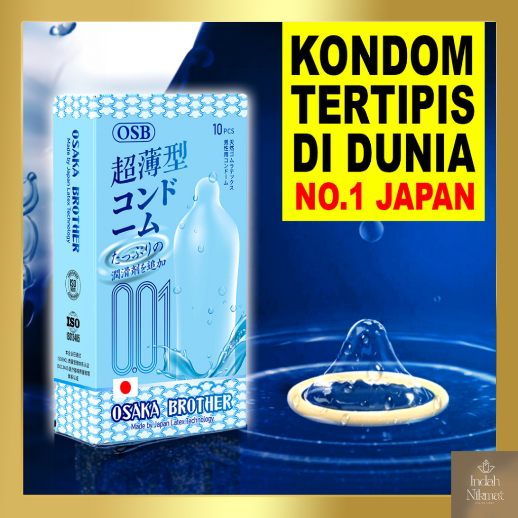 Kondom Biru Tipis OSB bergerigi Bonus Pelumas - Condom [Privasi Aman]