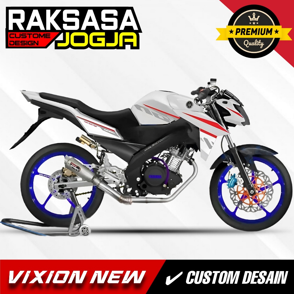 STRIPING VIXION NEW NVA NVL OLD TRANSPARAN CUSTOME HITAM BIRU PUTIH MERAH VINIL MAX DECAL HOLOGRAM 5