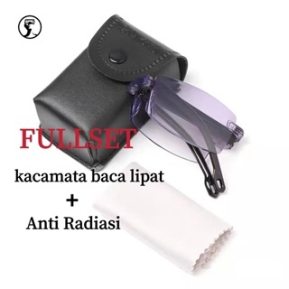 Kacamata Lipat Baca Universal Anti Blueray Kaca Mata Plus Pria Wanita Praktis