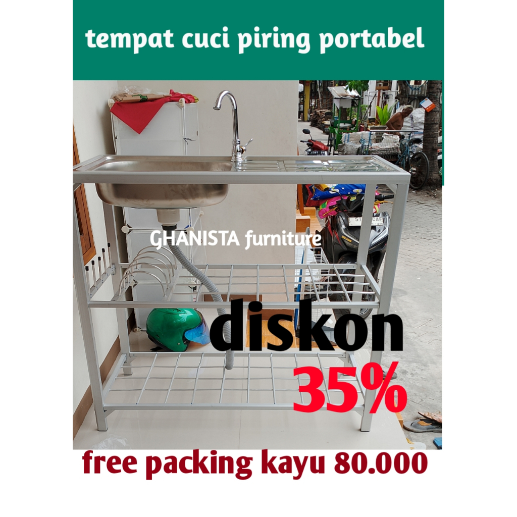 Bak cuci piring minimalis modern portabel wastafel