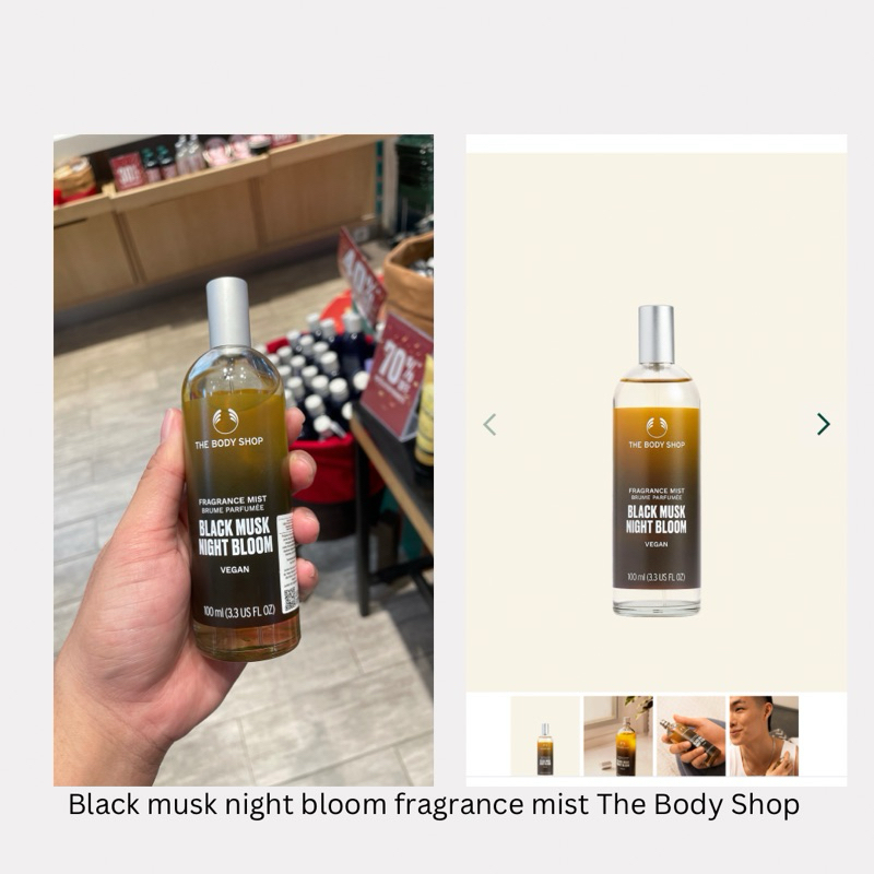Black musk night bloom fragrance mist The body shop