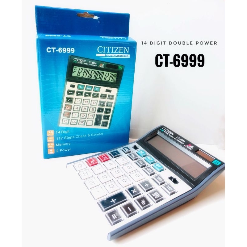 

KALKULATOR CITIZEN CT 6999 / 14 DIGIT CHECK CORRECT