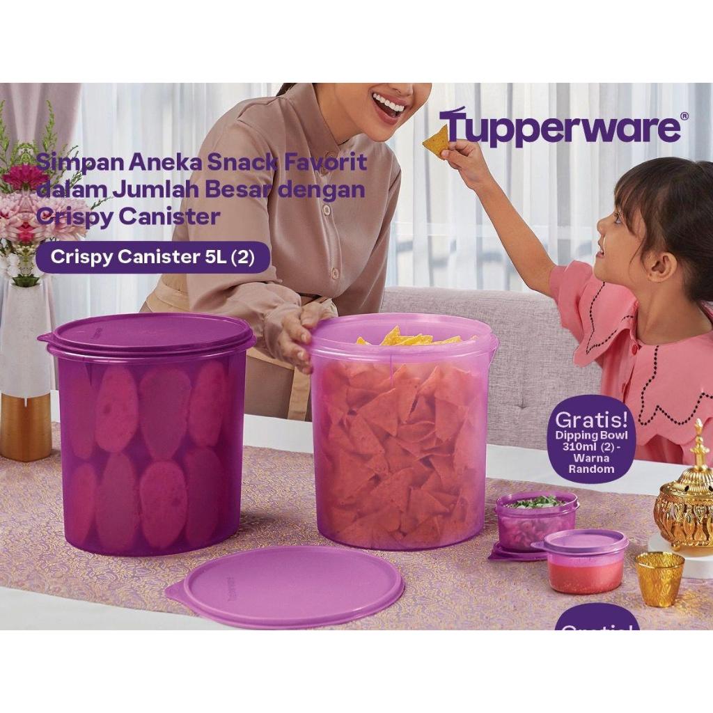 CRISPY CANISTER SET / PAKET TOPLES TUPPERWARE ORIGINAL TERMURAH