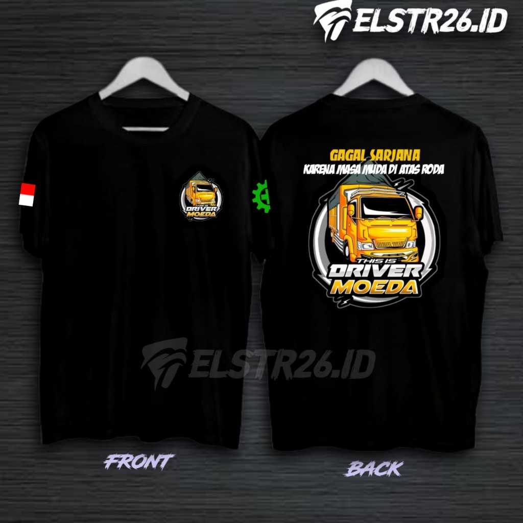 Kaos DRIVER TRUCK | Baju DRIVER Muda | Kaos Pesona Indonesia | baju sopir truck pickup