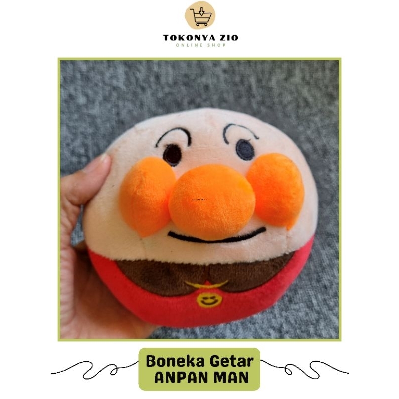 BONEKA GETAR ANAK ANPAN MAN BISA REKAM SUARA DAN ADA LAGU