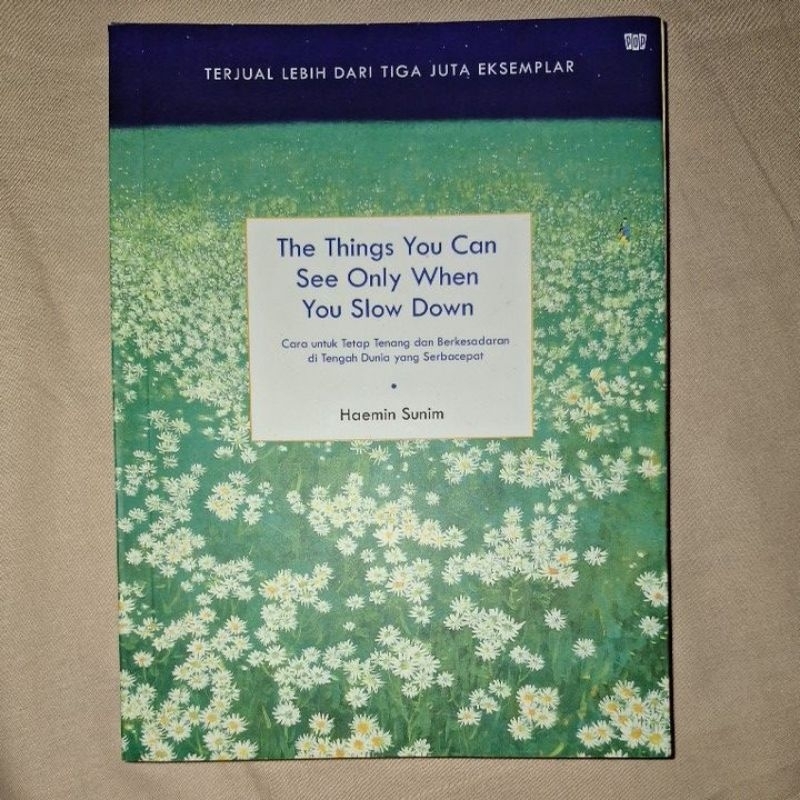 [preloved] the things you can see only when you slow down by haemin sunim ORIGINAL (bahasa indonesia