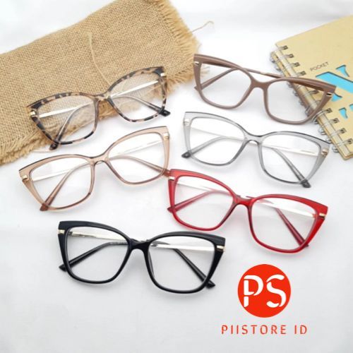 Kacamata 9017 Lensa Photocromic Minus Normal Dan Silinder - Frame Kacamata Wanita 9017 Piistore ID