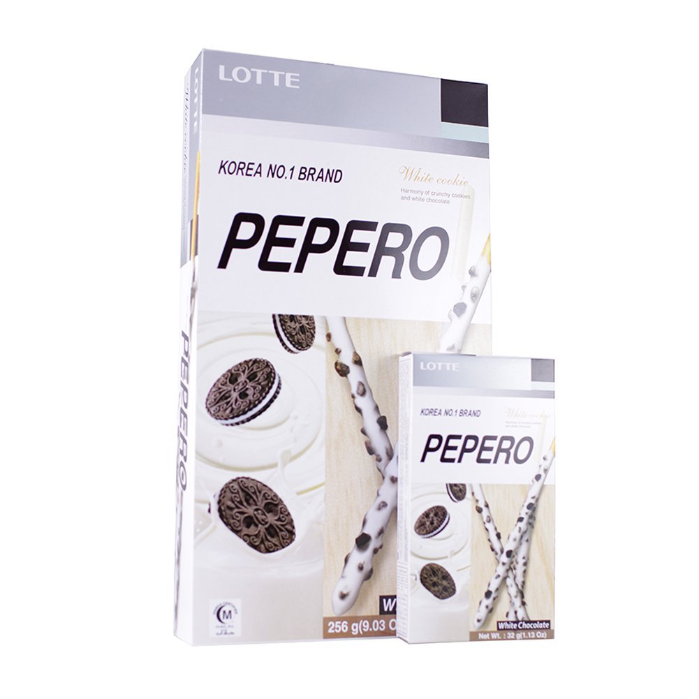 

Lotte White Cookis Pepero - Biskuit Stik Salut Cokelat Putih 256gr