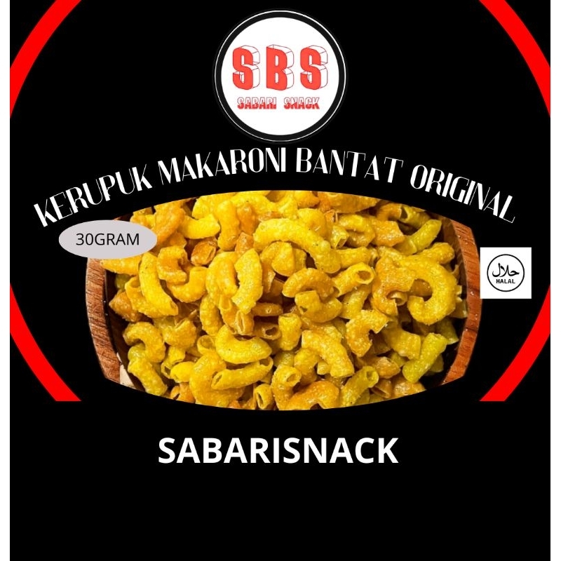 

SABARISNACK 30GRAM CEMILAN SNACK KERUPUK MAKARONI BANTAT ORIGINAL