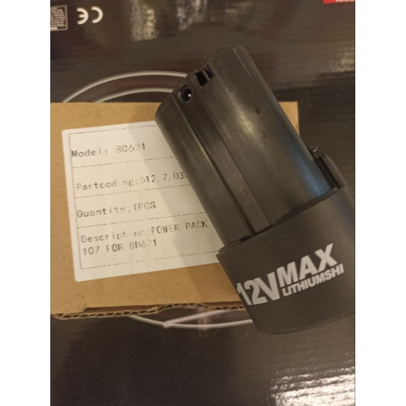 BATERY  BOR DOLIZ BD621 12V UNTUK MESIN BOR CORDLES DOLIZ TYPE BD621