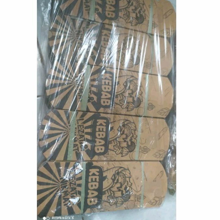 

promo bungkus kebab coklat murah/promo wadah kebab coklat