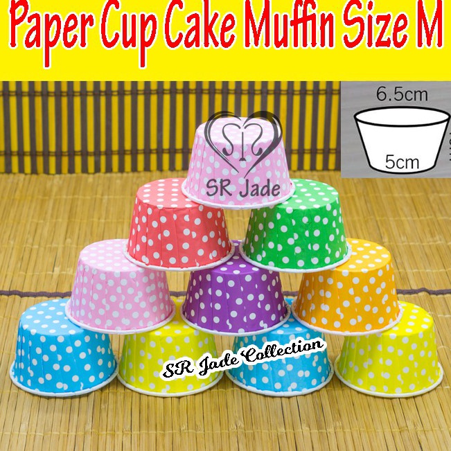 Paper Cup CupCake Muffin Cake Case List Kertas Alas Anti Lengket M