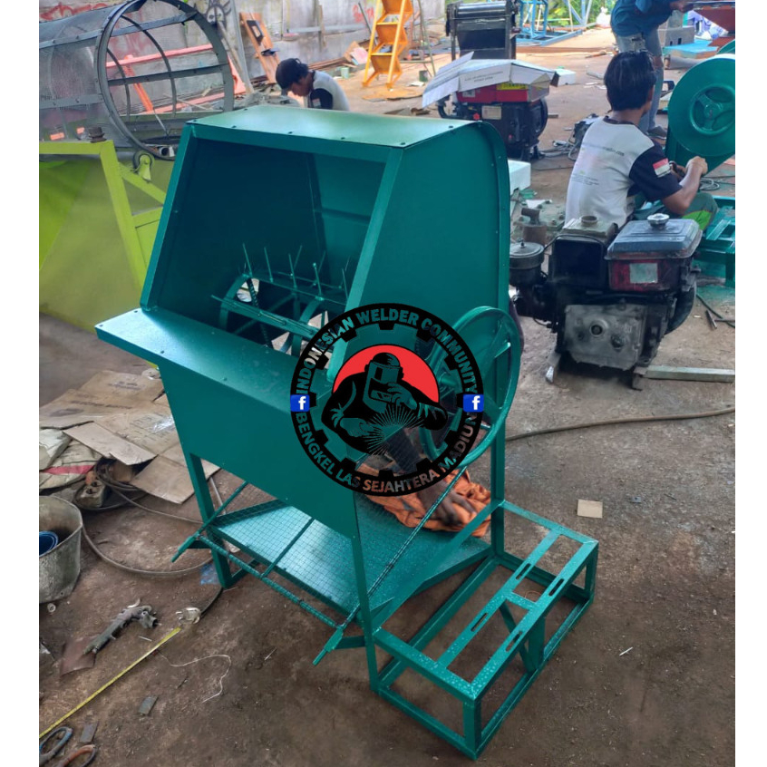 Mesin Perontok Herek Padi Mini Body Ukuran 50 Komplit/Tanpa Penggerak