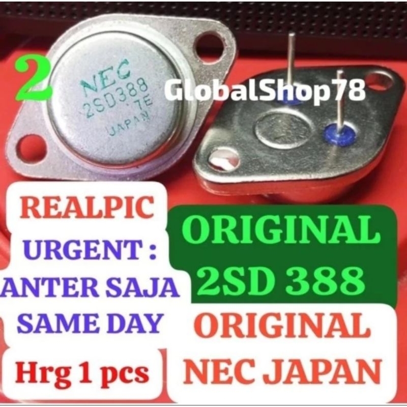 JAPAN 2SD388 SD388 D388 388 TRANSISTOR ORIGINAL  IGBT MESIN LAS