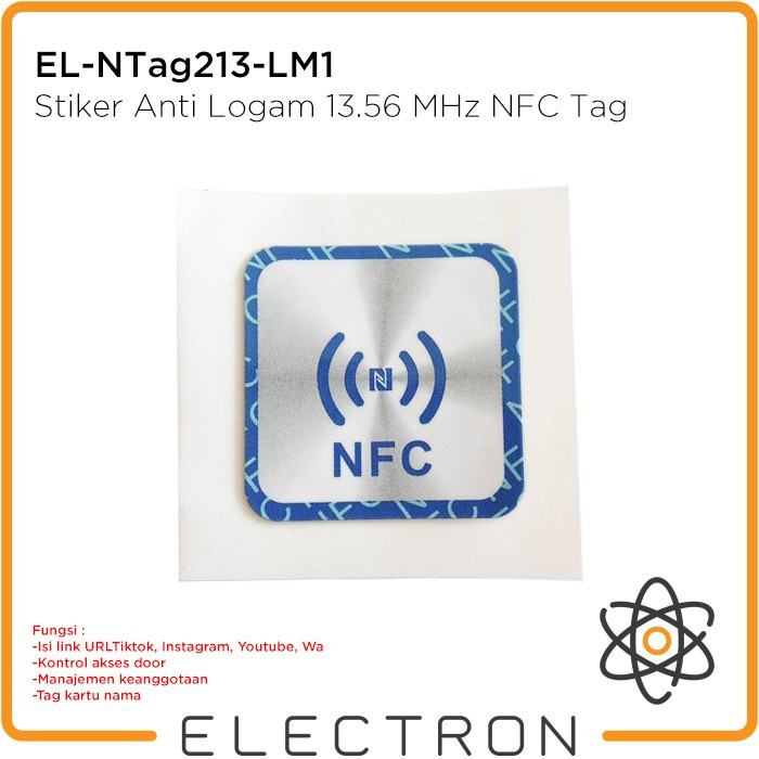 

EL-NTag213-LM1 Anti-metal 13.56MHz NFC RFID Sticker Label Tag NXP RFID