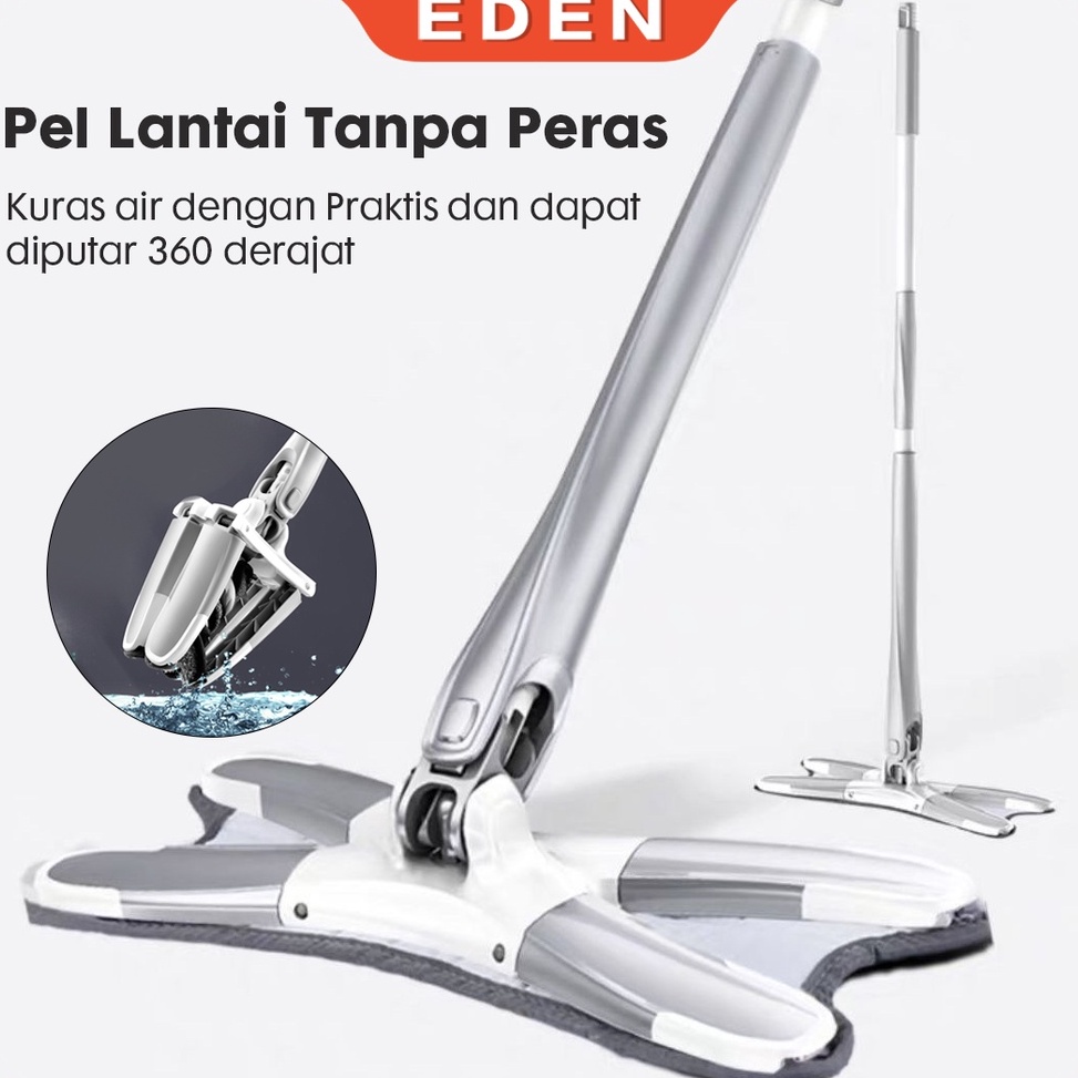 Cd Alat Pel Lantai Tanpa Peras  Mop Putar 36 derajat