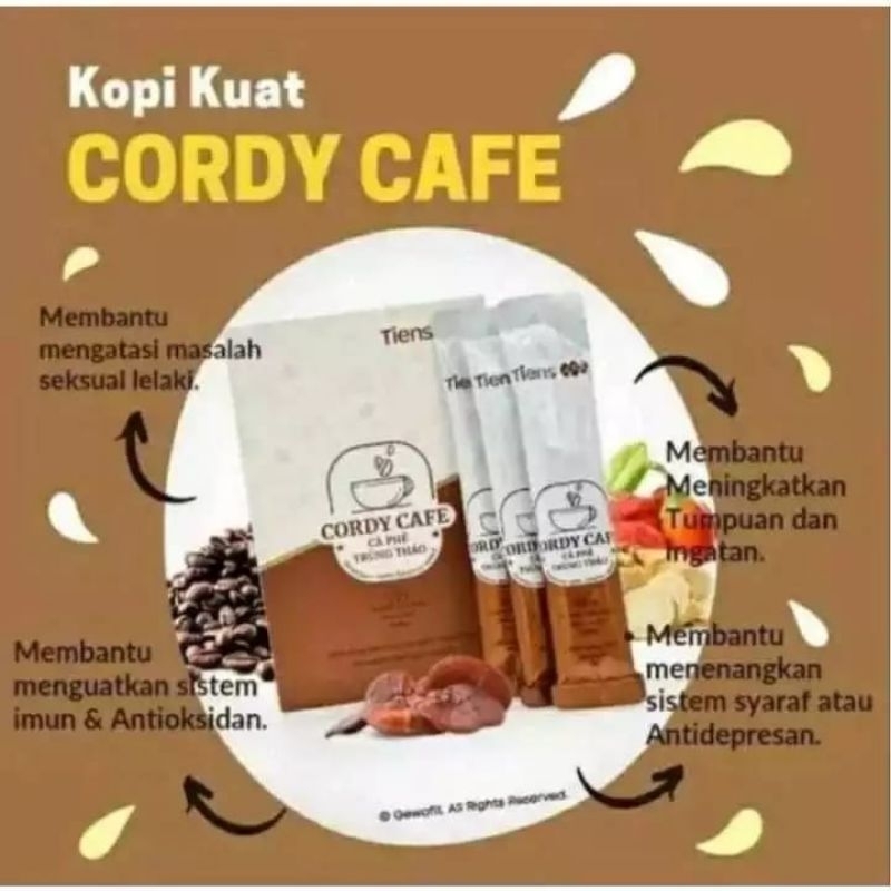 ORIGINAL Cordy Cafe Tiens Kopi Kuat Pria Tahan Lama Kopi Dewasa Pria Kopi Pria Tahan Lama Original 1