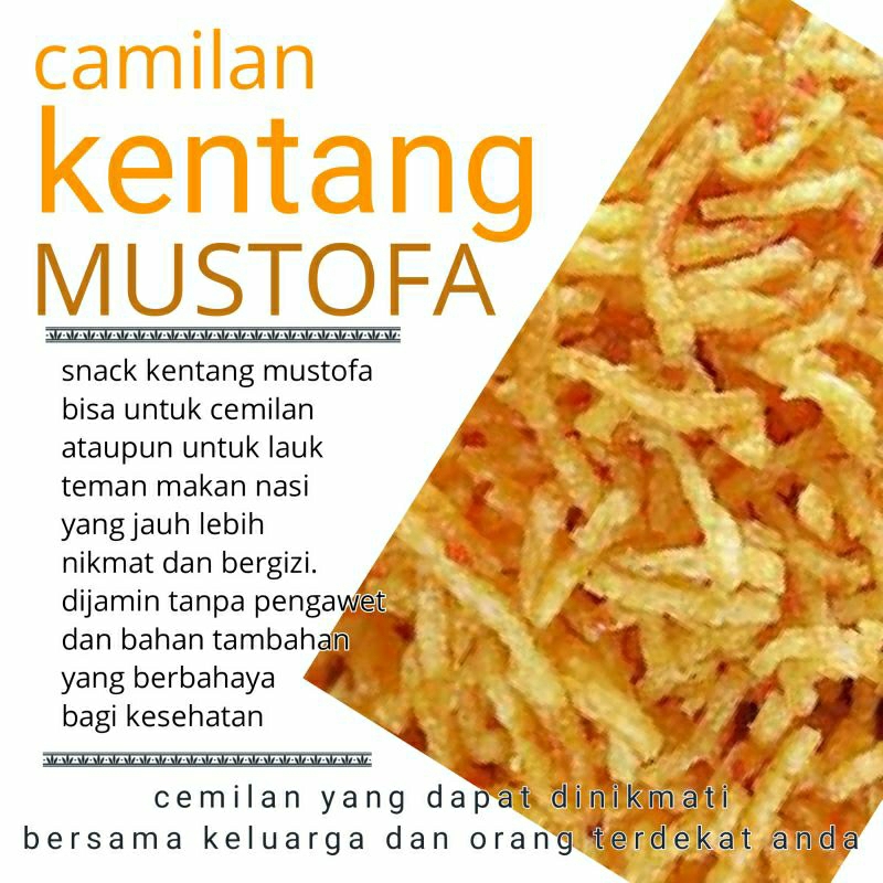 

kering kentang mustofa 250gr camilan ringan tanpa MSG
