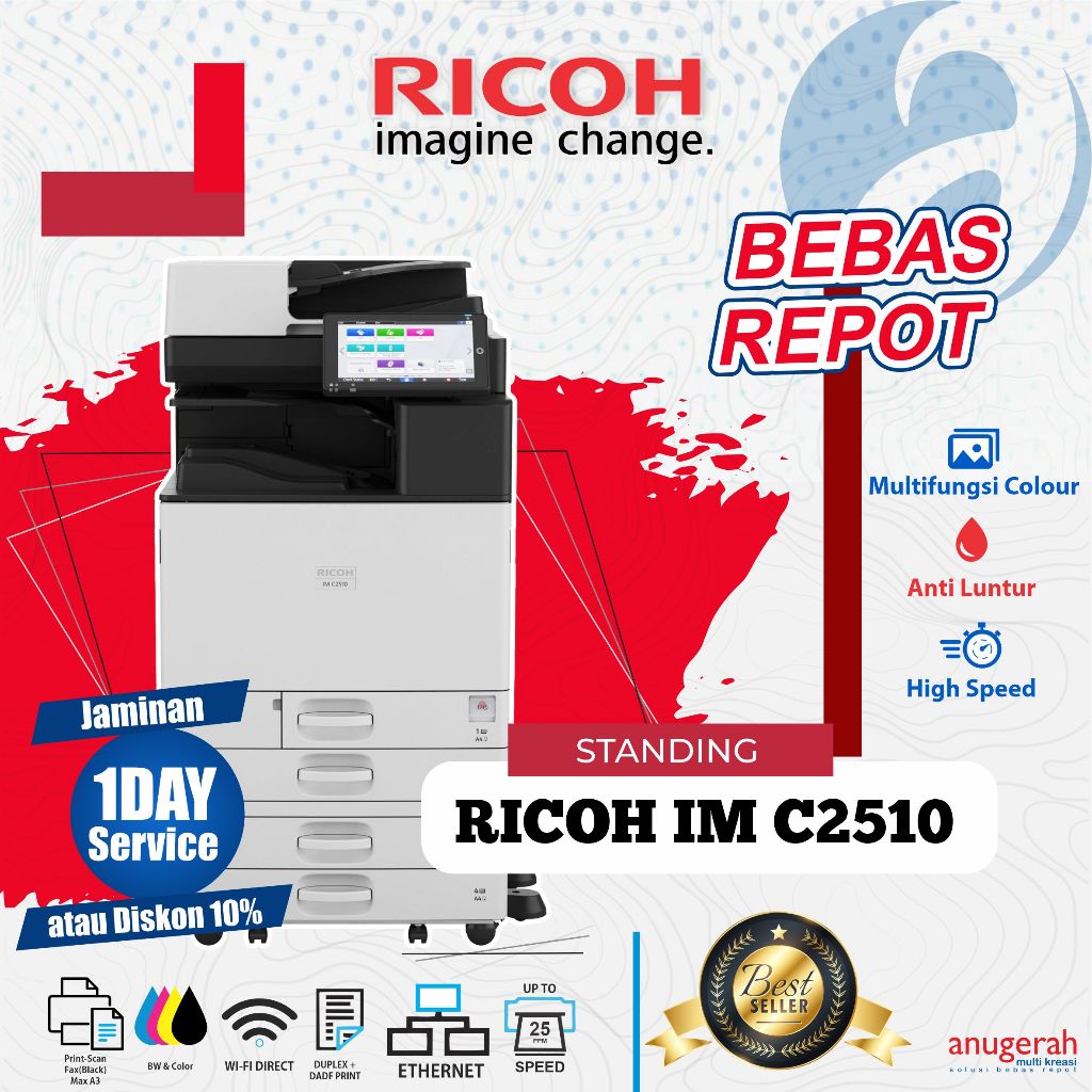 Mesin Fotocopy Ricoh IM C2510 | Mesin Standing Ricoh IM C2510 Color