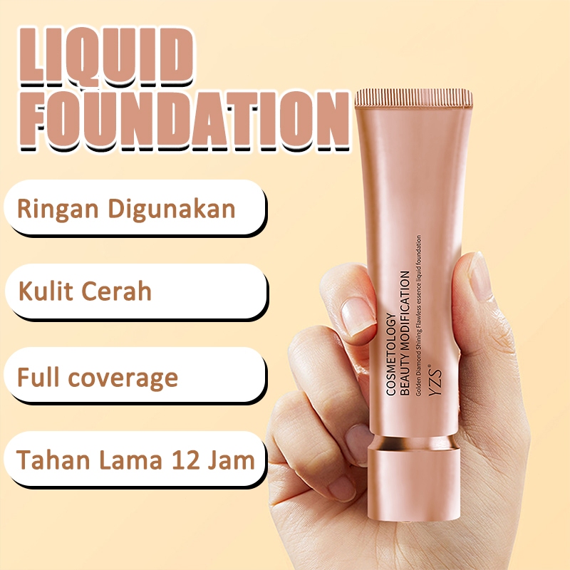 [BPOM] ORI YZS Concealer Foundation Cair Tahan Air Foundation Cair Concealer Alami Matte/Lightening 