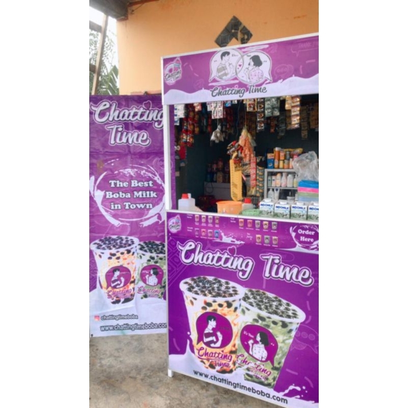 

Paket usaha minuman boba Chattingtime boba lengkap siap jualan