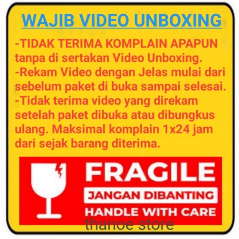 

Stiker Wajib Video Unboxing Terima Paket Pengiriman