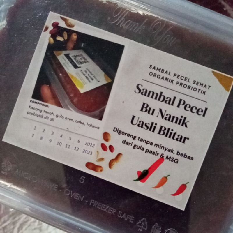 

Sambel Pecel Blitar Bu Nanik 250 gram Organik Probiotik