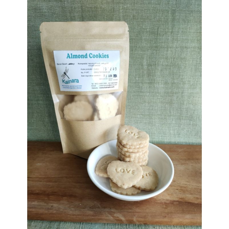 

Kainara Sehat. Kue Kering-Almond Cookies(Original,Carob dan Cocoa)/Kue Sehat/Cookies Sehat