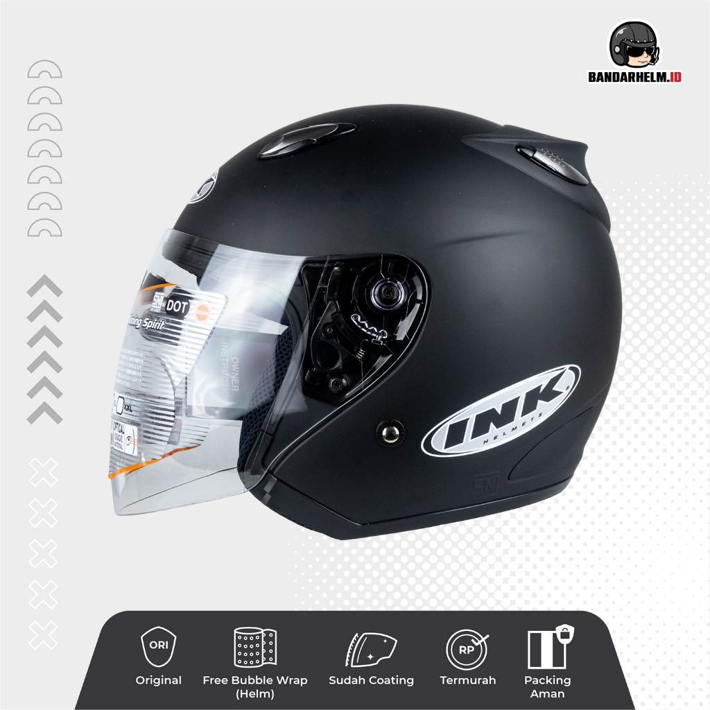 Helm Ink Centro Hitam Doff