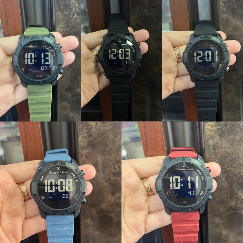 JAM TANGAN PRIA ALEXANDRE CHRISTIE RUBBER AC9367 AC 9367 MH