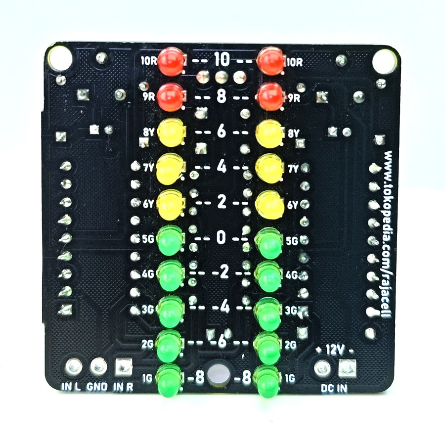 Dital VU meter Stereo 20Led Audio Level Meter Display Sound Analizer