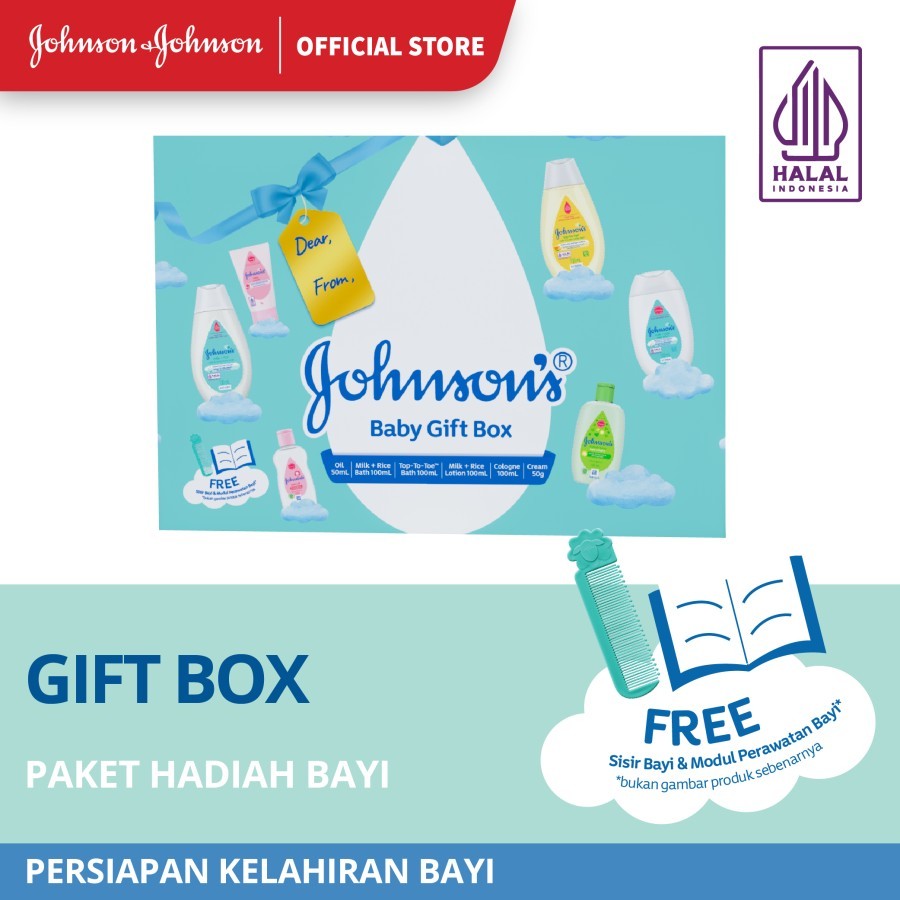 Johnson Baby Gift Set Box Kado Bayi Johnson's Sabun Shampoo Johnson