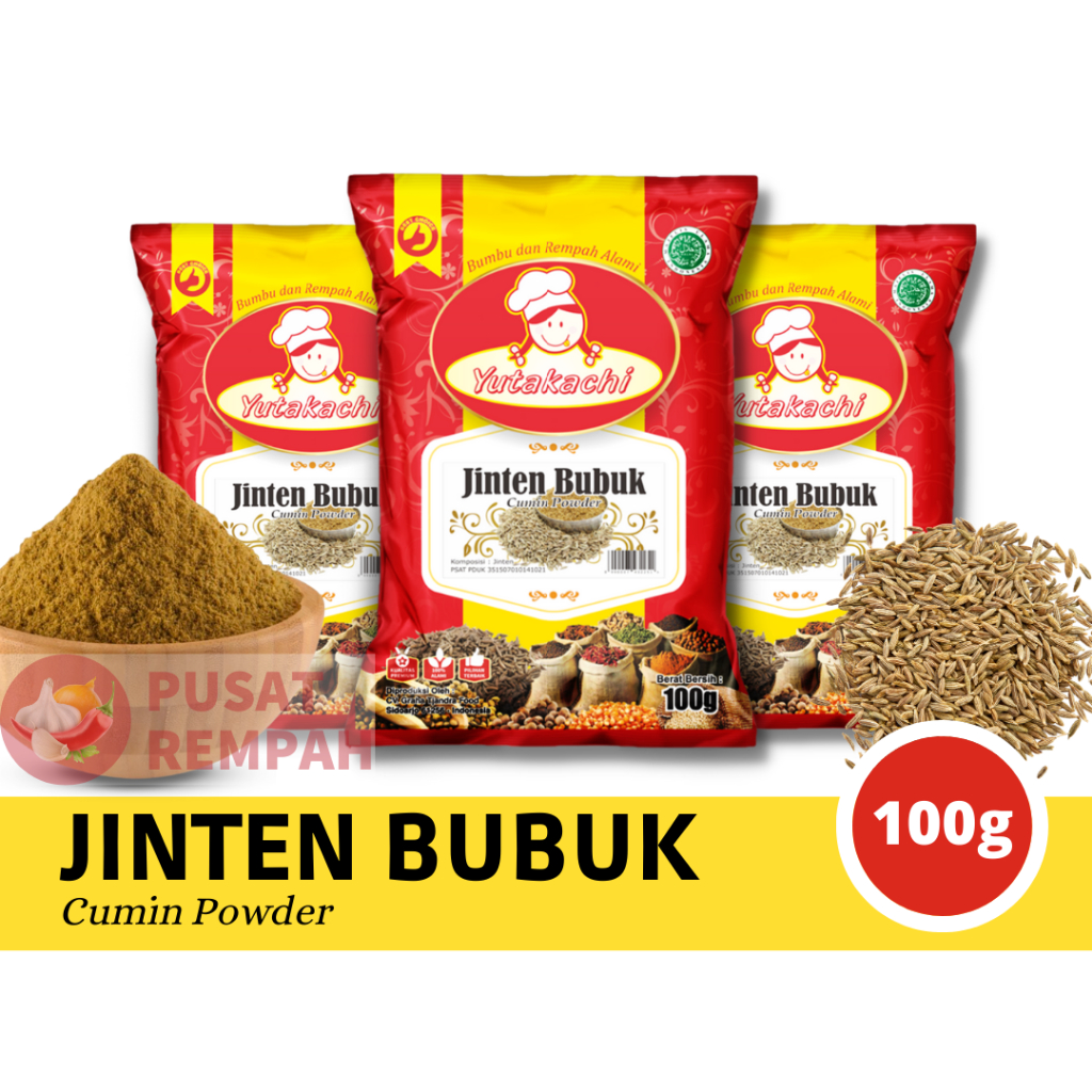 

MURNI Jinten Bubuk 100 gram Yutakachi / Bumbu Rempah Murni / Bumbu Dapur / Pusat Rempah