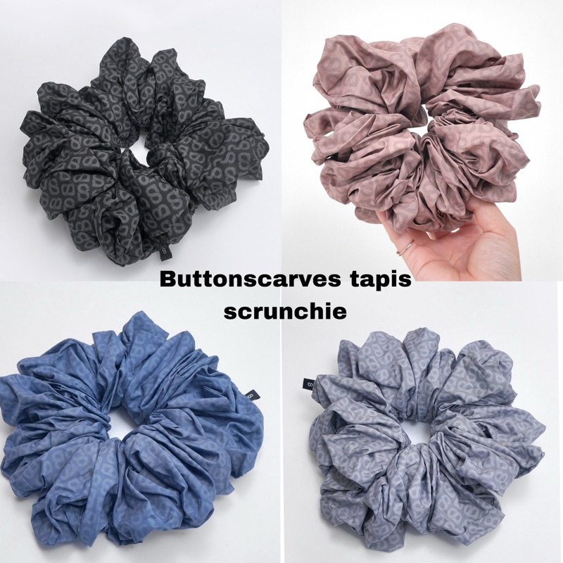 Ready new buttonscarves tapis scrunchie black navajo navy grey